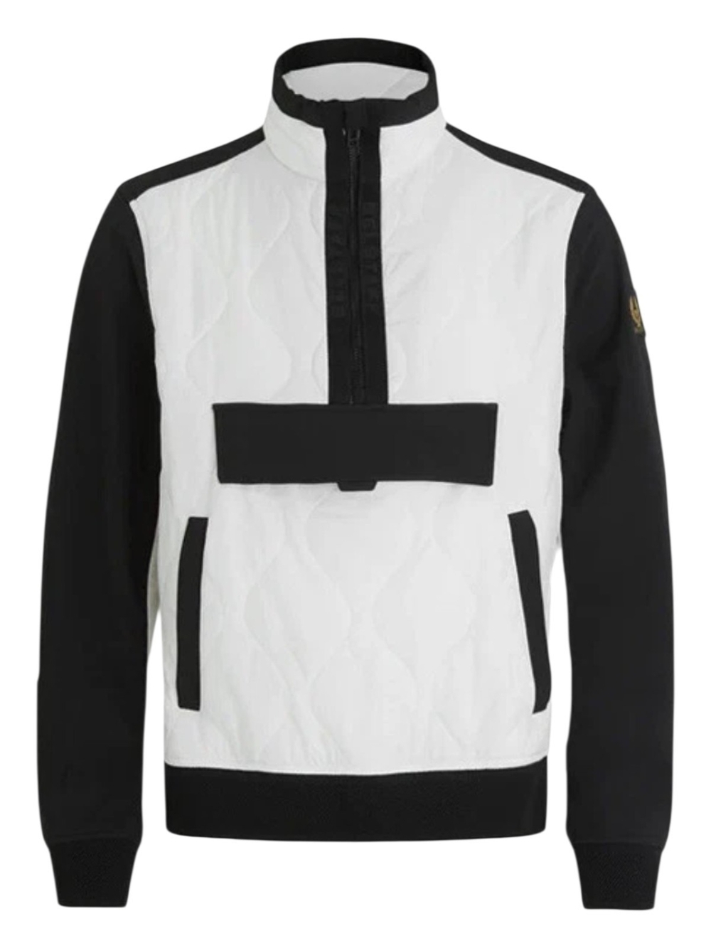 Belstaff AREA Quilted Pullover Chalk Color Block Jacket Size IT 48 / US 38